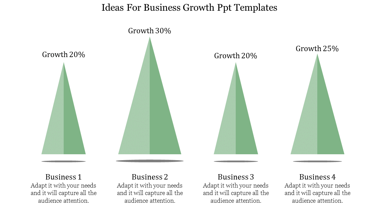 Free - Awesome Business Growth PPT Templates with Four Nodes